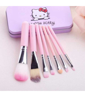 ست برس آرایشی هلو کیتی hello kitty بسته 7 عددی