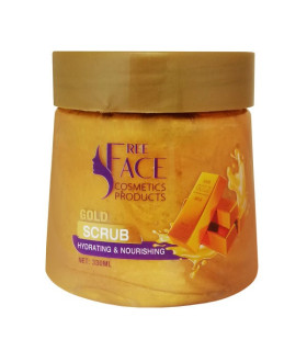 اسکراب لایه بردار فری فیس مدل Gold حجم 330 میلی لیتر