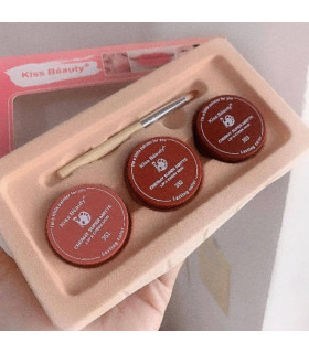 پالت دوکاره رژلب و رژگونه کیس بیوتی