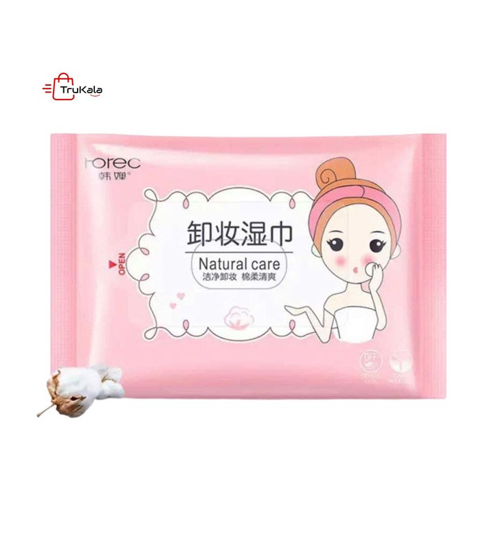 دستمال مرطوب پاک کننده آرایش رورک مدل Natural Care بسته 25 عددی دستمال مرطوب پاک کننده آرایش رورک مدل Natural Care بسته 25 عددی