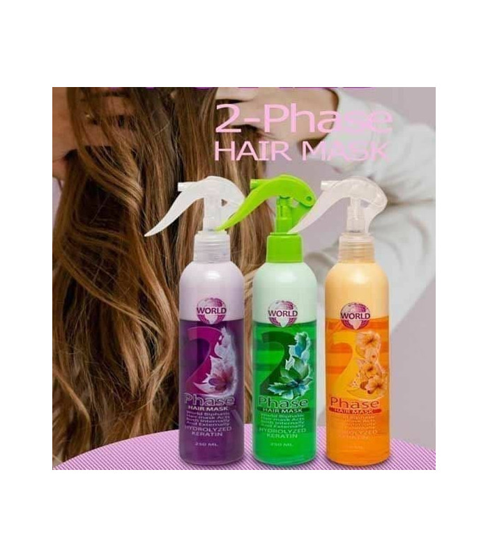 اسپری مو دو فاز ورد کالر WORLD مدل کراتین Keratin حجم 250 میلی لیتر اسپری مو دو فاز ورد کالر WORLD مدل کراتین Keratin حجم 250 میلی لیتر