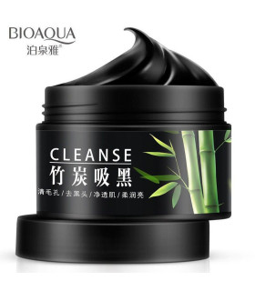 ماسک شوینده زغال فعال و بامبو بیوآکوا حجم 140 گرم ا Bioaquoa Ba,bo Charcoal Washing Mask 150 g