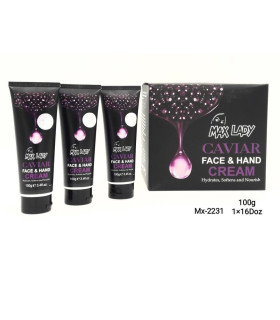 کرم دست تیوبی خاویار مکس لیدی maxlady حجم 100 ml