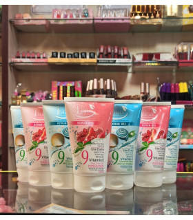 ژل اسکراب صورت انار جانا مناسب انواع پوست 150 میل