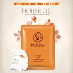 ماسک ورقه ای روغن اسب بیواکوا Horse oil Facial Mask