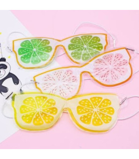 کمپرس چشم میوه ای طرح عینک