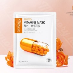 ماسک صورت ورقه ای تقویت کننده ویتامین بیوآکوا Facial Sheet Mask Vitamins BioAQUA