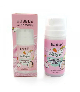 ماسک حبابی پمپی کلاژن دار کاریته karite collagen pump bubble mask