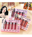 پخش عمده رژ لب 5 تایی رنگ نود مات matte lip gloss