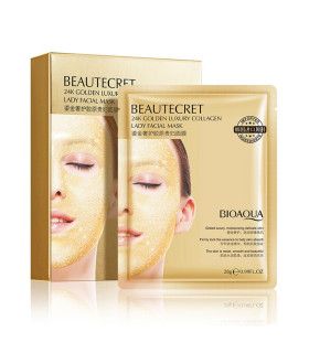 ماسک ورقه ای طلا بیوآکوا ژله ای کلاژن ساز - BIOAQUA