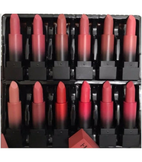 پک رژ لب جامد مات هدی بیوتی 12 عددی HUDA BEAUTY