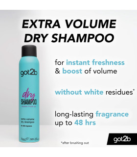 شامپو خشک Got2b شوارتسکف مدل Extra Volume حجم 200 میل