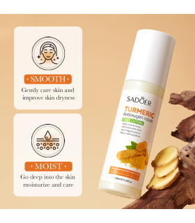لوسیون صورت ضد جوش و آنتی اکسیدان عصاره زردچوبه سادور