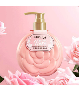 لوسیون بدن پمپی گل رز بیوآکوا BIOAQUA کد BQY81280