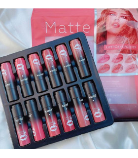 پک رژ مات 12تایی جامد و مایع کارتیه