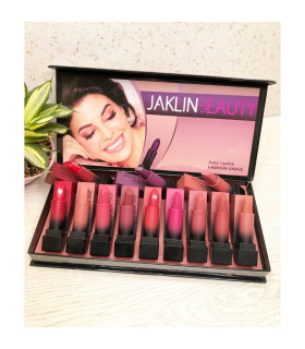 پک رژ لب جامد 12 عددی ژاکلین بیوتی JAKLIN BEAUTY