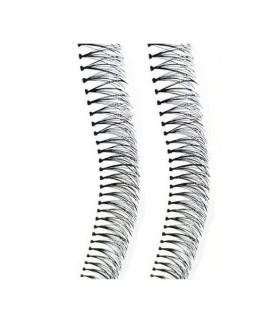 مژه ریسه ای 12 میل نخ نامرئی مو طبیعی فرD