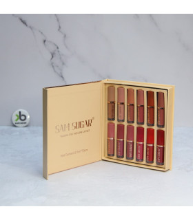 پک 12 عددی رژلب مایع SAM SUGAR