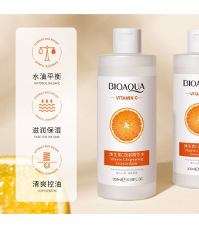 تونر آبرسان ویتامین C بیوآکوا BIOAQUA حجم 300 میلی لیتر