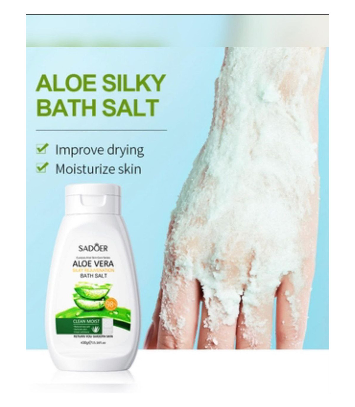 طرز استفاده نمک بدن